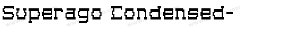 Superago Condensed字体转换